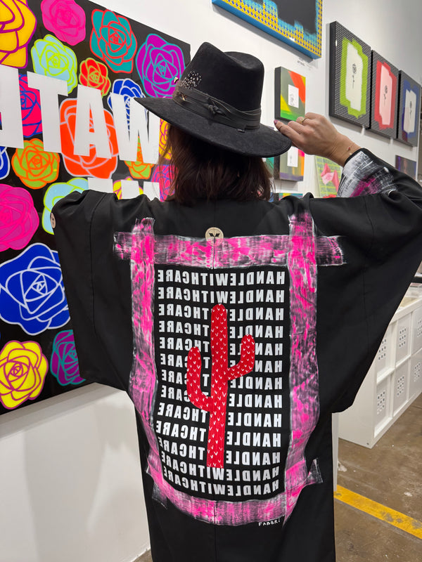 "Prickly but Pretty" - Kimono Zulu Artist Collaboration - Angela Fabbri